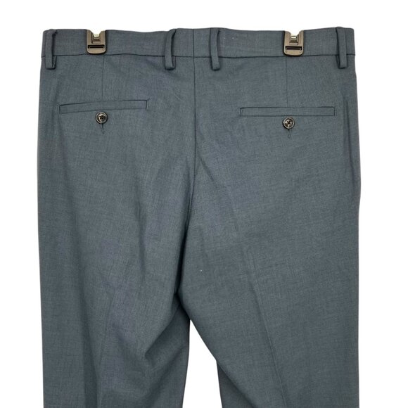 Kenneth Cole Reaction Mens Flat Front Dress Pants Blue Waist 34 NWOT - Picture 9 of 14